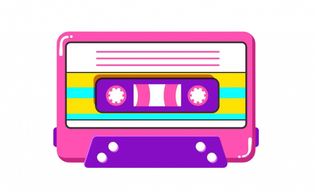 Neon mix tape